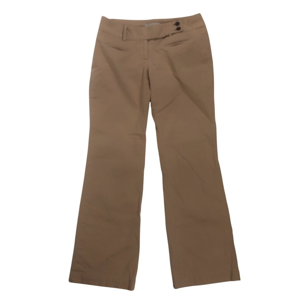Womens Vintage Y2K Khaki Granola Girl Gorpcore Low Rise Bootcut Chino Pants / 0P - Picture 4 of 8